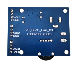 DC 12V 3A Fan Speed Governor 3-Channel Buck Speed Controller for PC host